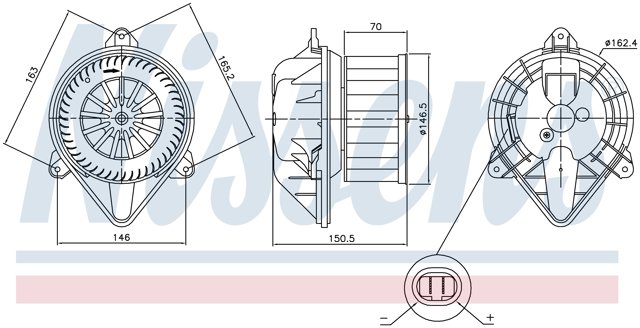 87403 Nissens motor eléctrico, ventilador habitáculo