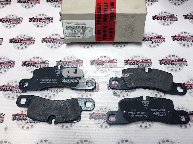 95535293970 Porsche pastillas de freno traseras