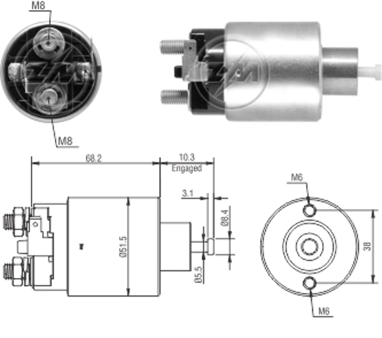 ZM6995 ERA interruptor magnético, estárter