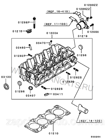 MD333869 Chrysler tornillo de culata