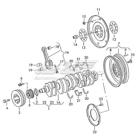 074105269EX VAG volante motor