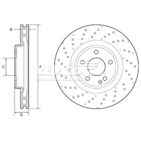 BG4658C Delphi freno de disco delantero