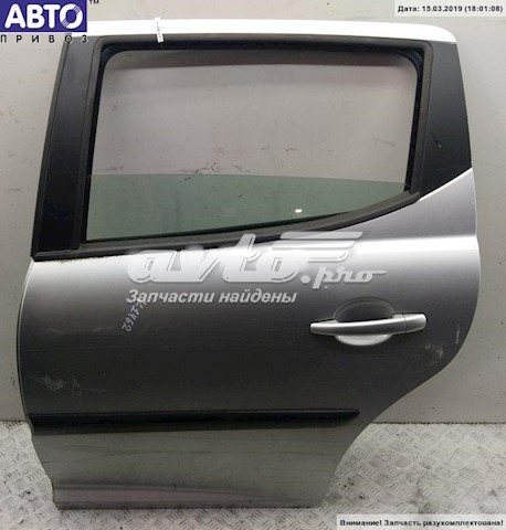  Puerta trasera izquierda para Peugeot 207 WK