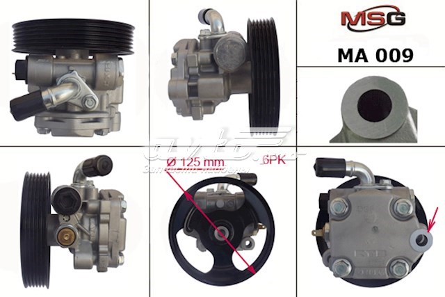 BP4M32600 Mazda bomba hidráulica de dirección