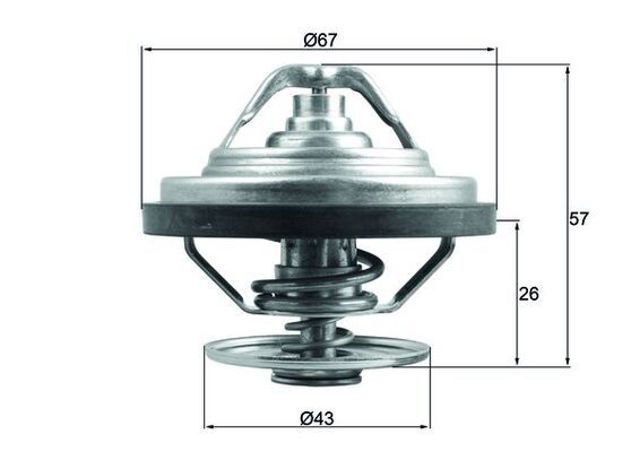 TX15883 Mahle Original termostato, refrigerante