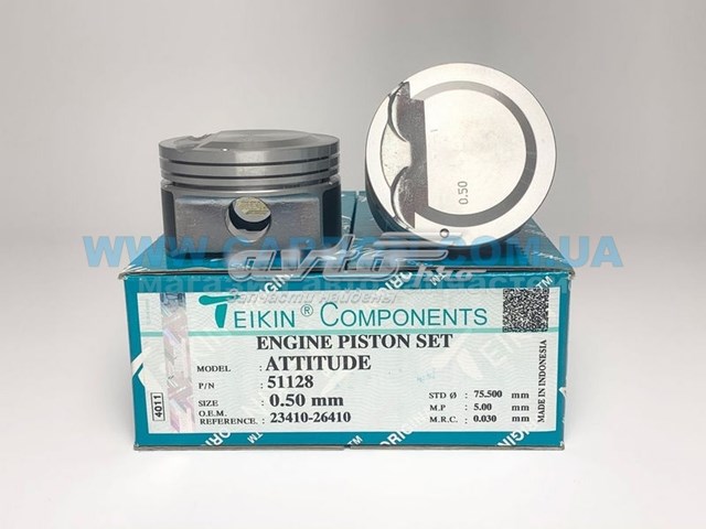  Juego De Piston Para Motor, 2da reparación (+ 0,50) para Hyundai Accent 