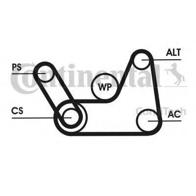 6PK1019 ELAST T1 Continental/Siemens correa trapezoidal