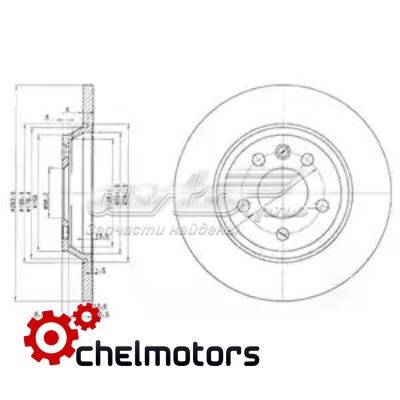 BG3518 Delphi disco de freno trasero