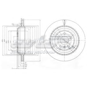 BG4030 Delphi disco de freno trasero