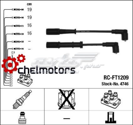 RC-FT1209 NGK juego de cables de encendido