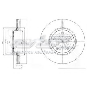 BG4236C Delphi freno de disco delantero