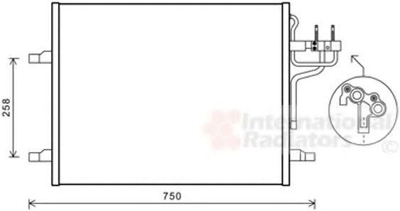 18005483 VAN Wezel condensador aire acondicionado