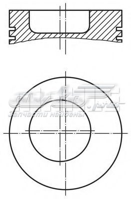  Pistón completo para 1 cilindro, STD para Fiat Croma 1 