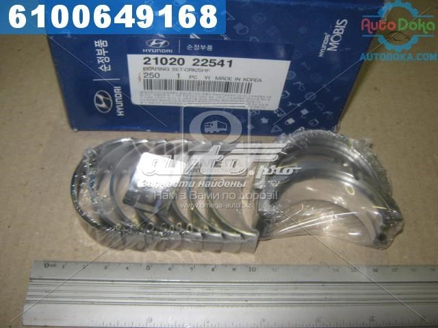 2102022541 Hyundai/Kia juego de cojinetes de cigüeñal, estándar, (std)