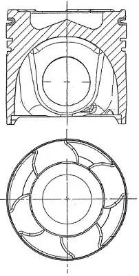  Pistón completo para 1 cilindro, cota de reparación + 0,50 mm para MAN TGL 