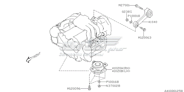  Soporte motor izquierdo para Subaru Tribeca 