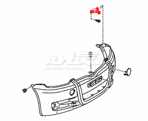  Soporte de parachoques delantero izquierdo para Toyota Yaris P10