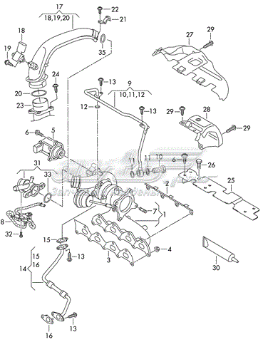  Valvula De Recirculacion De Aire De Carga De Turbina para Skoda Rapid NH3, NK3, NK6