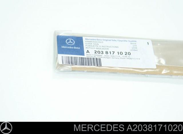 A2038171020 Mercedes 