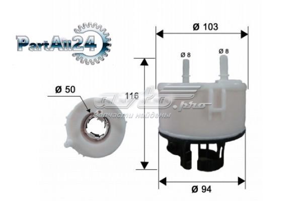 FS13002 JS Asakashi filtro combustible