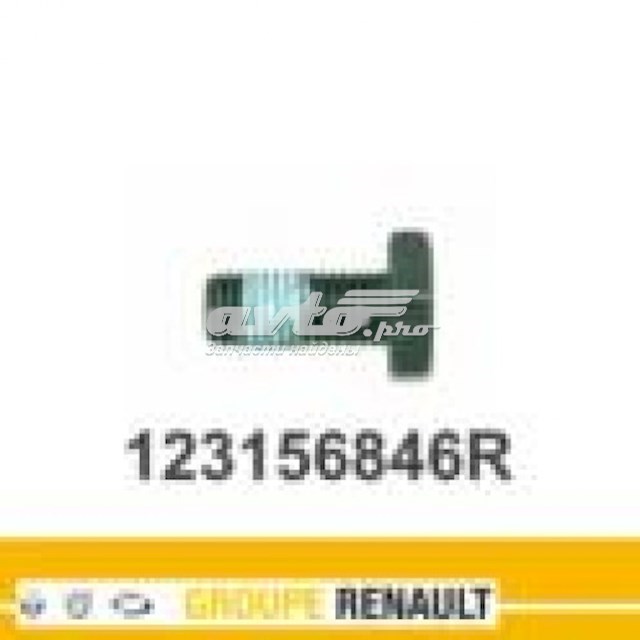 123156846R Renault (RVI) perno de volante