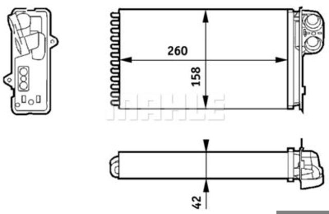AH 162 000S Mahle Original radiador de calefacción