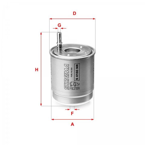 S 4160 NR Sofima filtro combustible