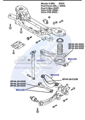 BG1137 Belgum suspensión, brazo oscilante trasero inferior