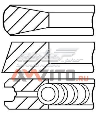  Juego de aros de pistón para 1 cilindro, STD para Citroen C-Crosser EP