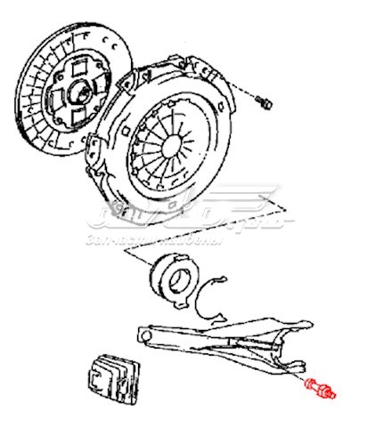 3123632010 Toyota eje de horquilla de embrague