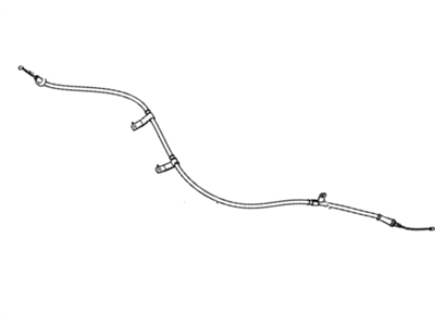  Cable de freno de mano trasero izquierdo para KIA Cerato 