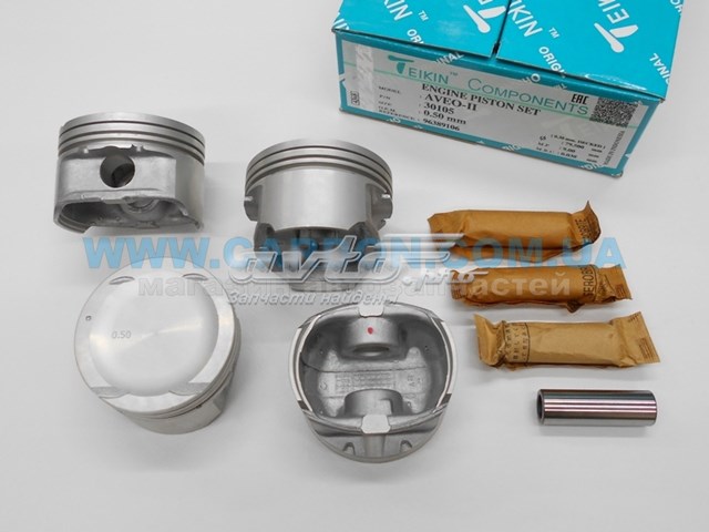  Juego De Piston Para Motor, 2da reparación (+ 0,50) para Chevrolet Aveo 