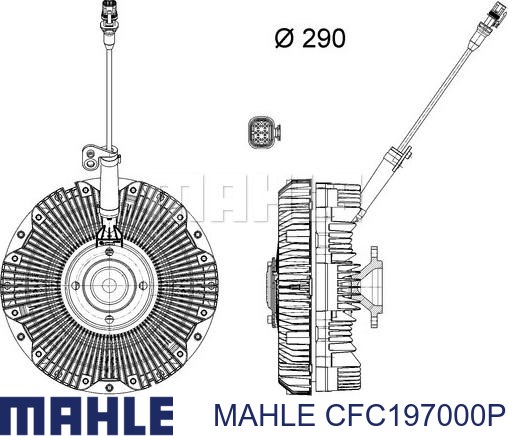  Embrague, ventilador del radiador para MAN TGX 