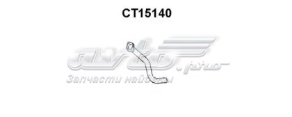 1607334680 Peugeot/Citroen tubo de admisión del silenciador de escape delantero