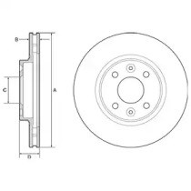 BG4570C Delphi freno de disco delantero