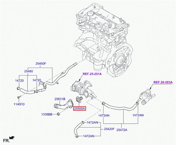 255002E272 Hyundai/Kia 