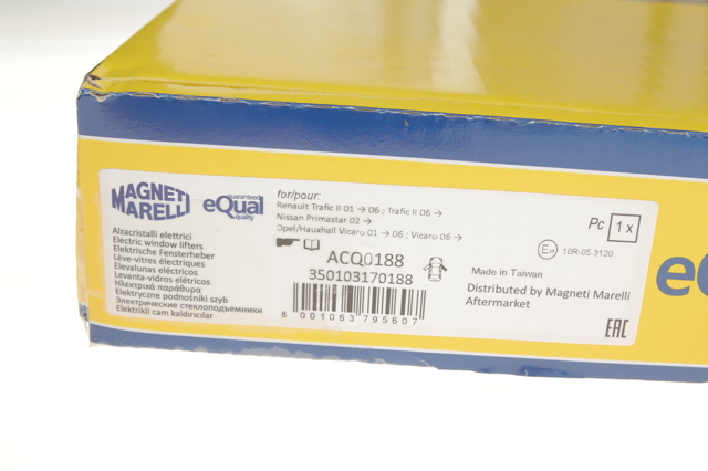 350103170188 Magneti Marelli mecanismo de elevalunas, puerta delantera derecha