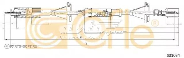 S31034 Cofle cable para velocimetro