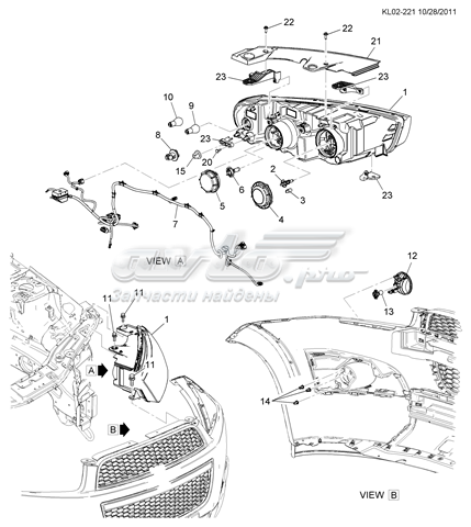 95937922 Peugeot/Citroen faro derecho