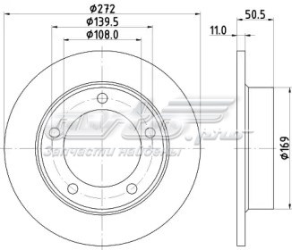 23-0206 Metelli freno de disco delantero