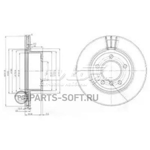 BG3900C Delphi freno de disco delantero