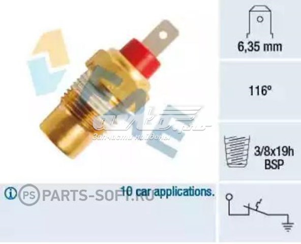 35102 FAE sensor de temperatura del refrigerante