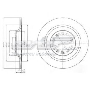 BG4318 Delphi disco de freno trasero