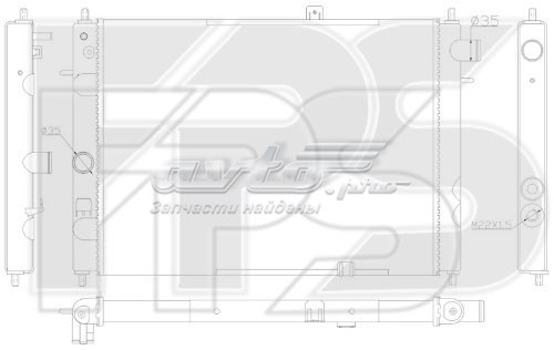 FP 52 A331 FPS radiador refrigeración del motor