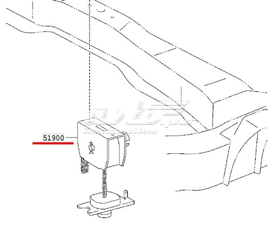  Puerta trasera izquierda para Toyota Hilux KUN25