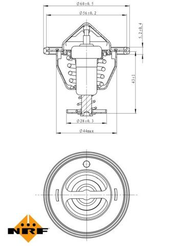 725107 NRF termostato, refrigerante