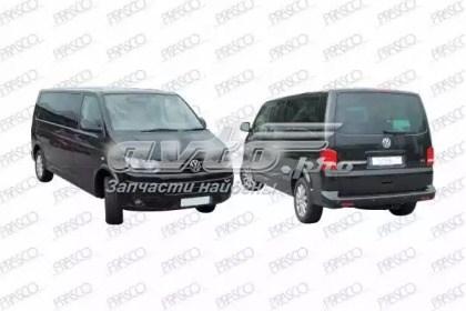  Listón embellecedor/protector, parachoques delantero derecho para Volkswagen Multivan 7HM