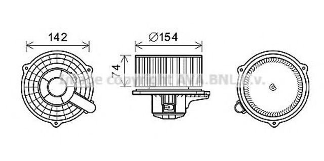 HY8425 AVA motor eléctrico, ventilador habitáculo