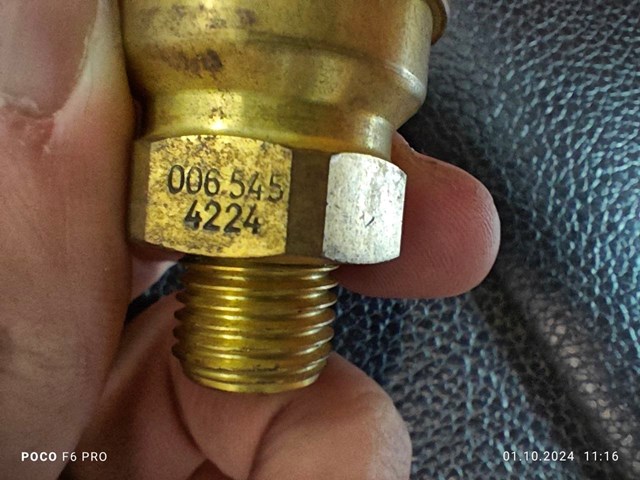 A0065454224 Mercedes sensor, temperatura del refrigerante (encendido el ventilador del radiador)