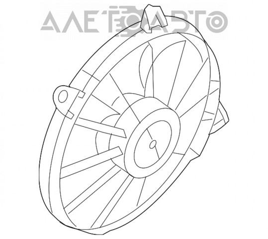  Difusor de radiador, ventilador de refrigeración, condensador del aire acondicionado, completo con motor y rodete para Dodge Journey 